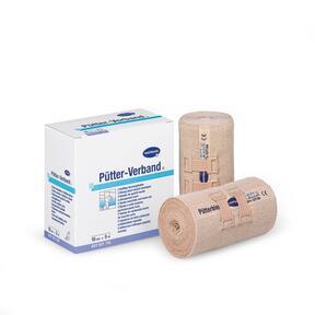 Pütter-Verband - bandage with clamps, á 2 pcs / 1 bag - 10 cm x 5 m - 2 pieces