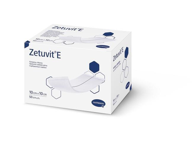 Zetuvit® E - αποστειρωμένο, ατομικά σφραγισμένο - 10 x 10 cm - 25 τεμάχια