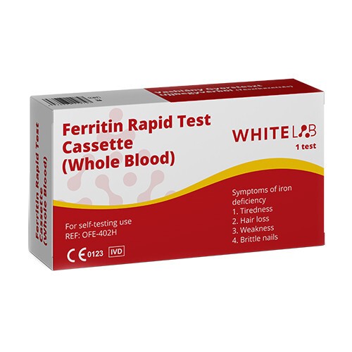 Prueba rápida de carencia de hierro - ferritina (de la sangre)