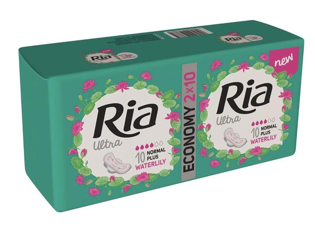 Ria Ultra Normal Plus Waterlily Duopack