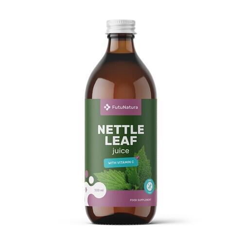 Saft af brændenældeblade