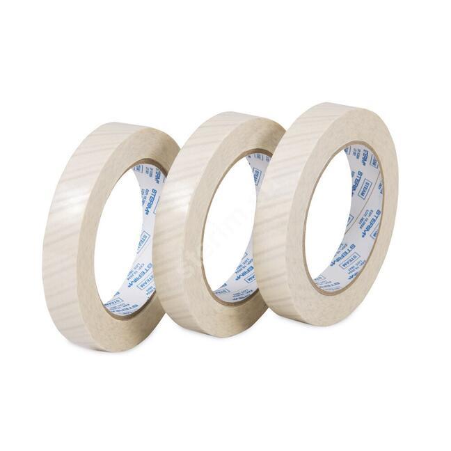 Self-adhesive tape with steam sterilization indicator