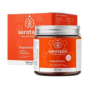Serotalin® Original веган комплекс с 5-HTP на прах - червено оранжево