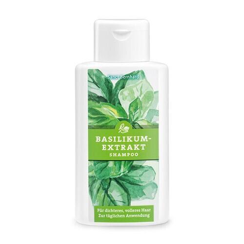 Shampoo with basil extract