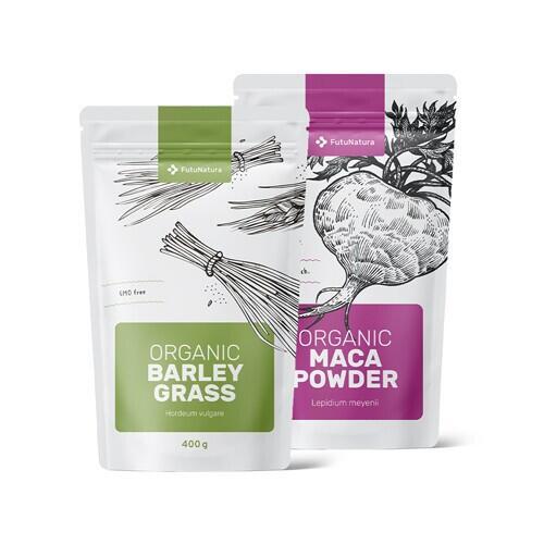 Smoothie set - BIO: Maca v prášku + ječná tráva