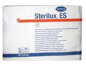 Sterilux® ES - стерилни компреси, 100% памук - 10 cm x 20 cm - 25 x 2 броя