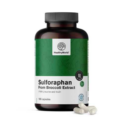 Sulforafāns - no brokoļu ekstrakta 50 mg