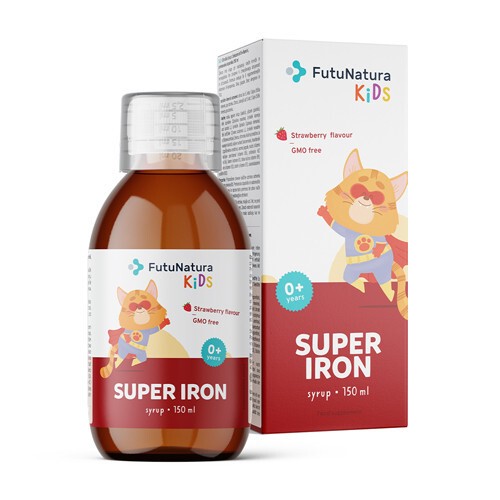 Super Iron: Vas + B-vitaminok, szirup gyermekeknek