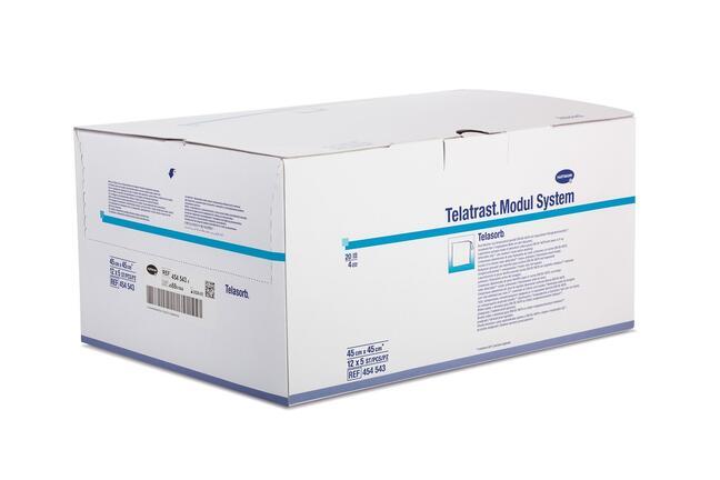 Telasorb® nesterilný - nesterilné, v 4 vrstvách, biela - 20 x 30 cm - 40 x 5 kusov