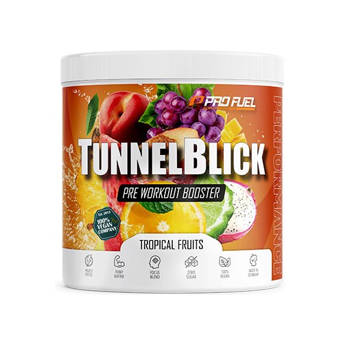 TunnelBlick vegánsky kofeínový komplex – tropické ovocie