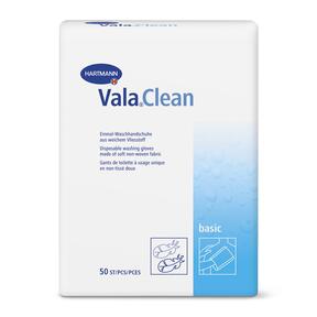 Vala®Clean Basic - jednorazové umývacie vrecká z netkaného textilu - 16,5 x 23,5 cm - 50 kusov