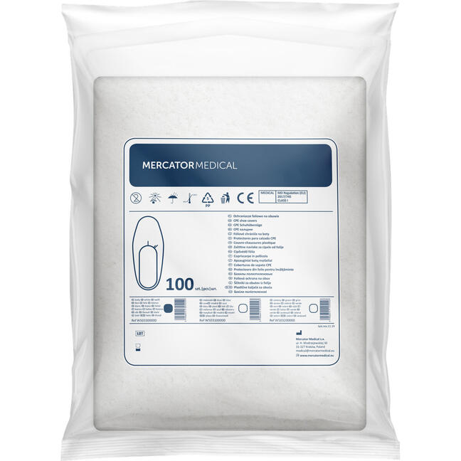 Védőcipő kék - 100 db