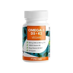 Vegansk OMEGA-3 + D3 + K2