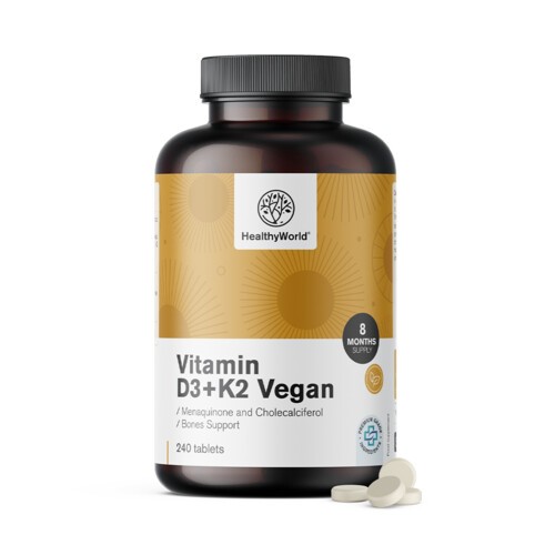 Вегански витамини D3+K2