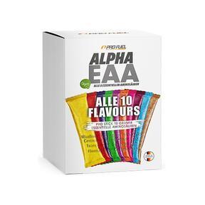 Vegánsky Alpha EAA – vzorky všetkých chutí