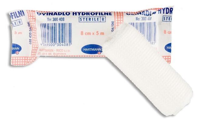 Vendas Hydrophilic® - no estériles, de punto, paquete de 10 - 8 cm x 10 m - 1 unid*.