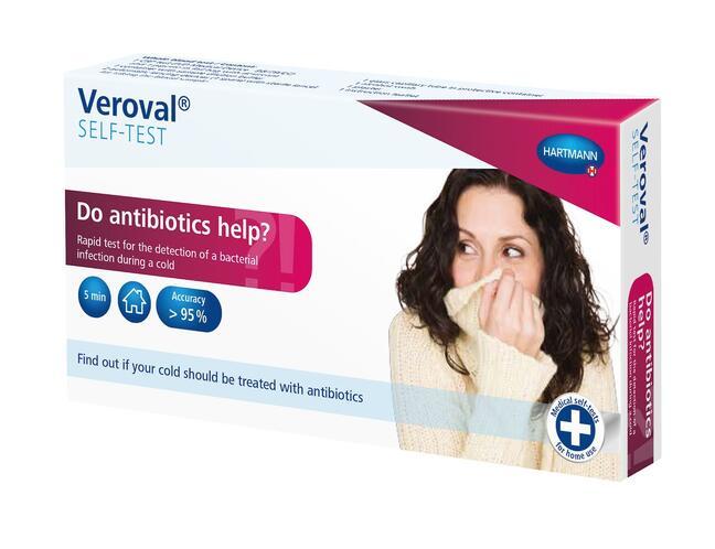 VEROVAL "Helpt antibiotica je genezen?" CRP test 1 stuk