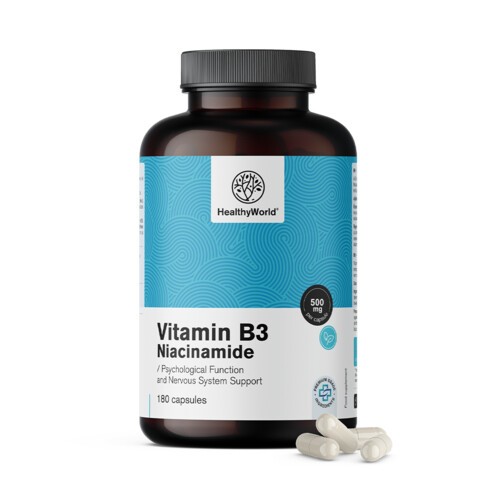 Vitamín B3 500 mg – niacínamid