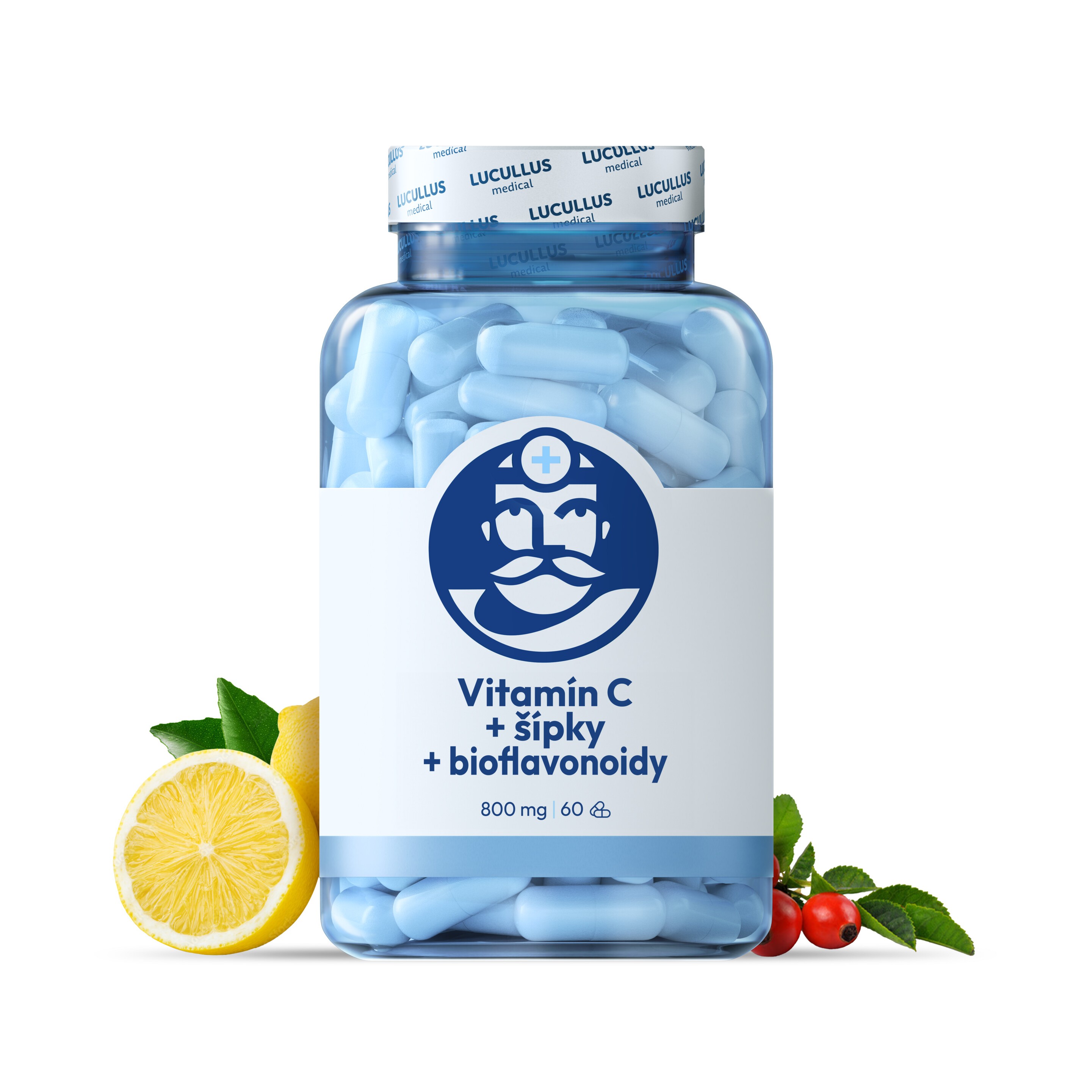 Vitamín C + šípky + bioflavonoidy Dr. Lucullus