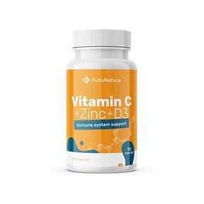 Vitamín C + zinok + vitamín D3