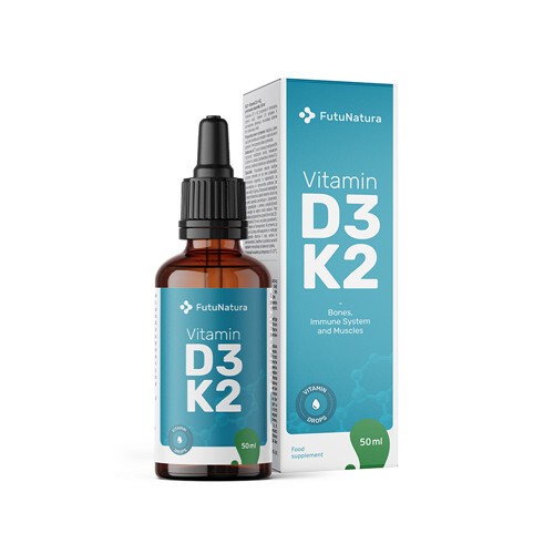 Vitamin D3 + K2 - v kapkách