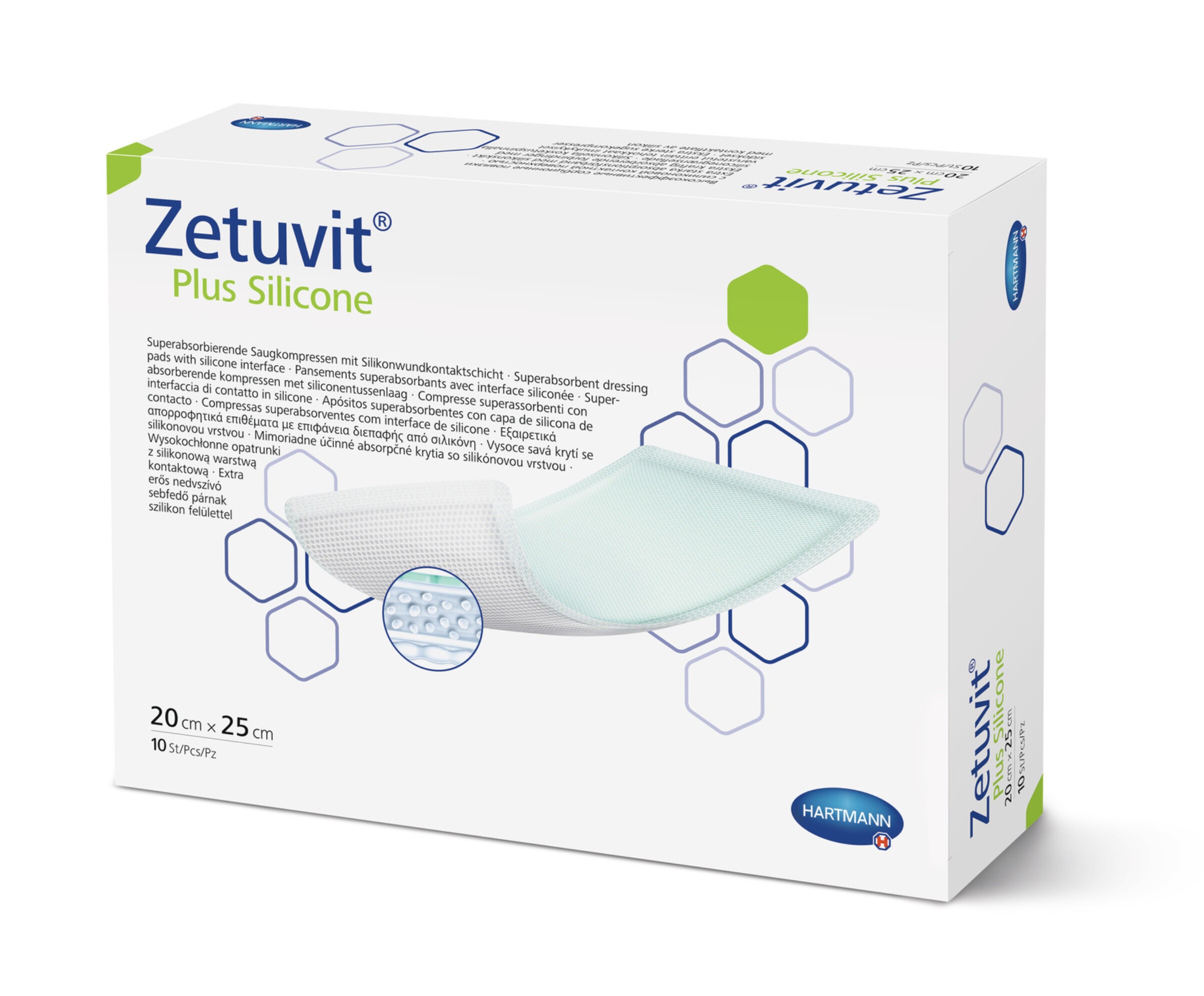 Zetuvit Plus Silicone 20cm x 25cm