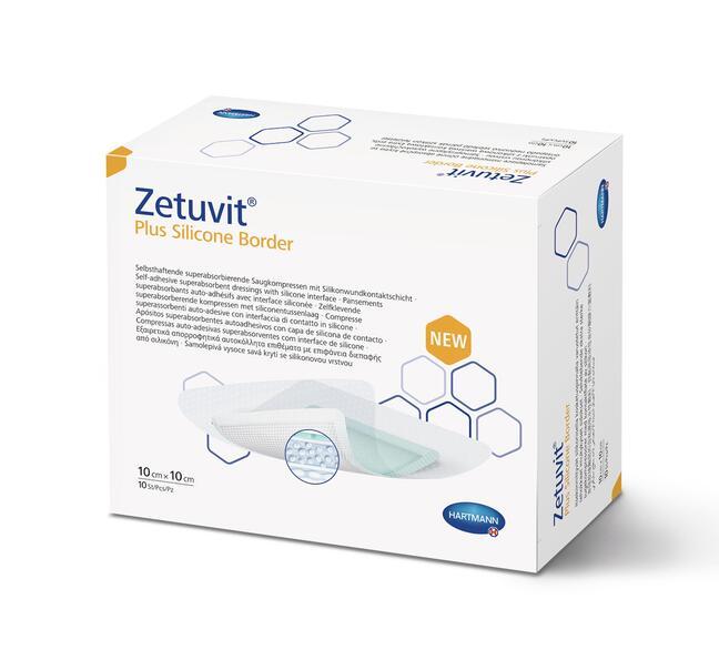 Zetuvit Plus Silicone Border 10cm x 10cm
