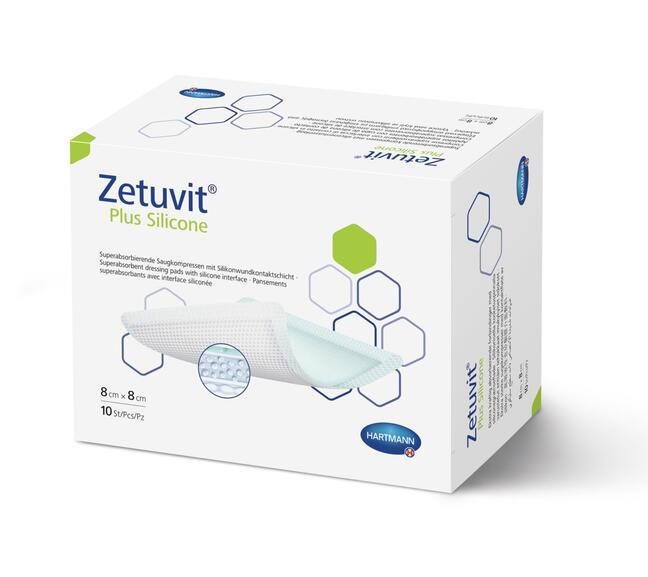 Zetuvit Plus silikone 8 cm x 8 cm