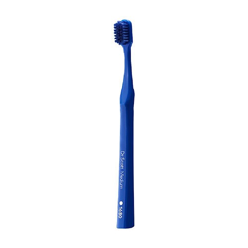 MEDIUM tandbørste, 1680 fibre - blå